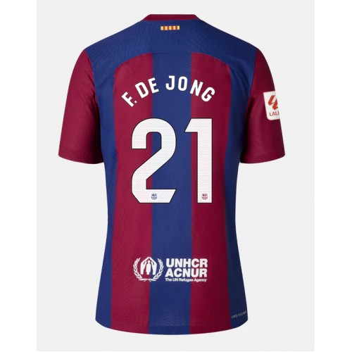 Maillot de foot Barcelona Frenkie de Jong #21 Domicile 2023-24 Manches Courte